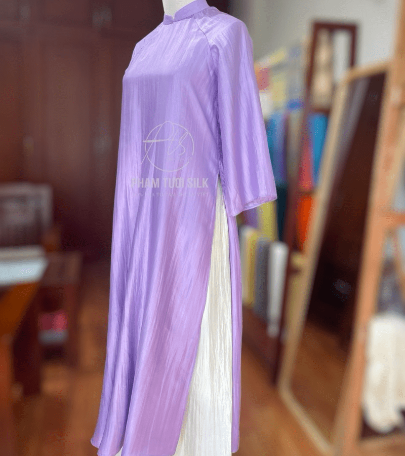 Áo dài lụa tơ tằm