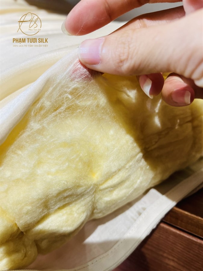 Gối ngủ 100% tơ tằm tự nhiên (40x60cm)