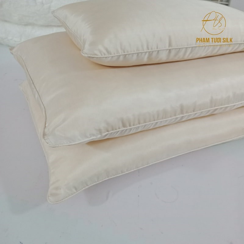 Gối ngủ 100% tơ tằm tự nhiên (40x60cm)