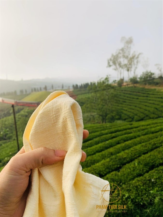 Beautiful silk face towel