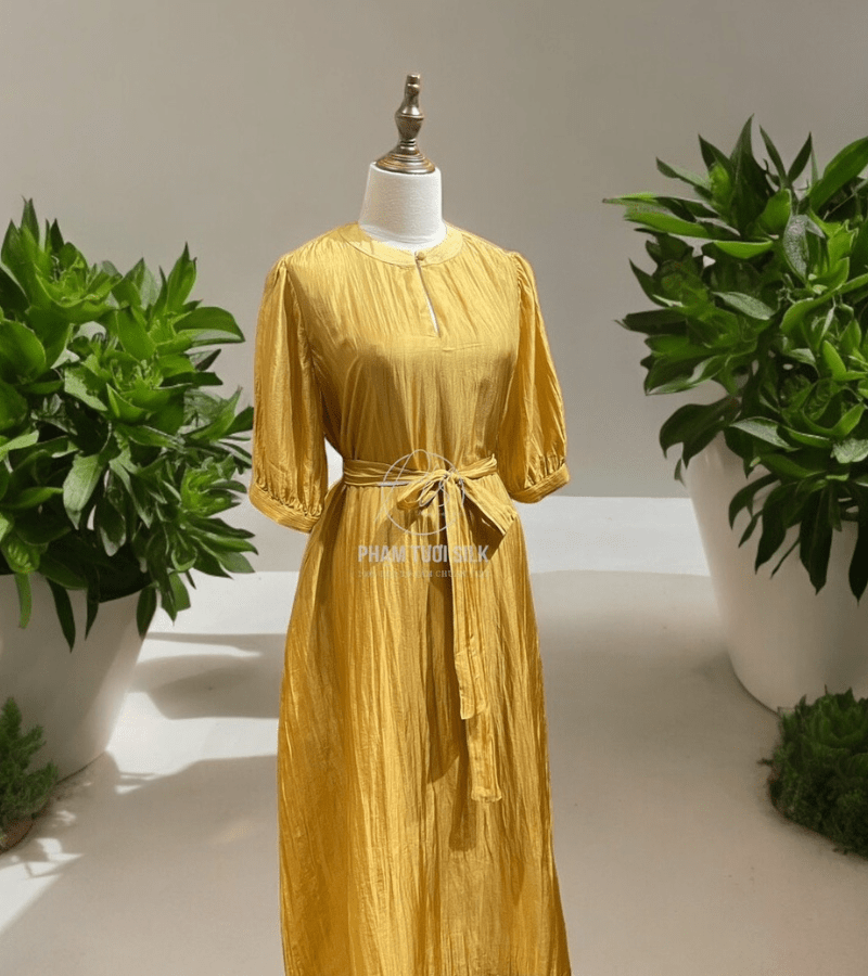 Váy lụa tơ tằm cao cấp (trơn)