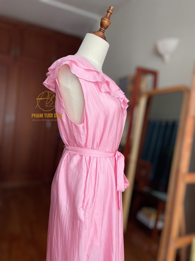 Váy lụa tơ tằm cao cấp (trơn)