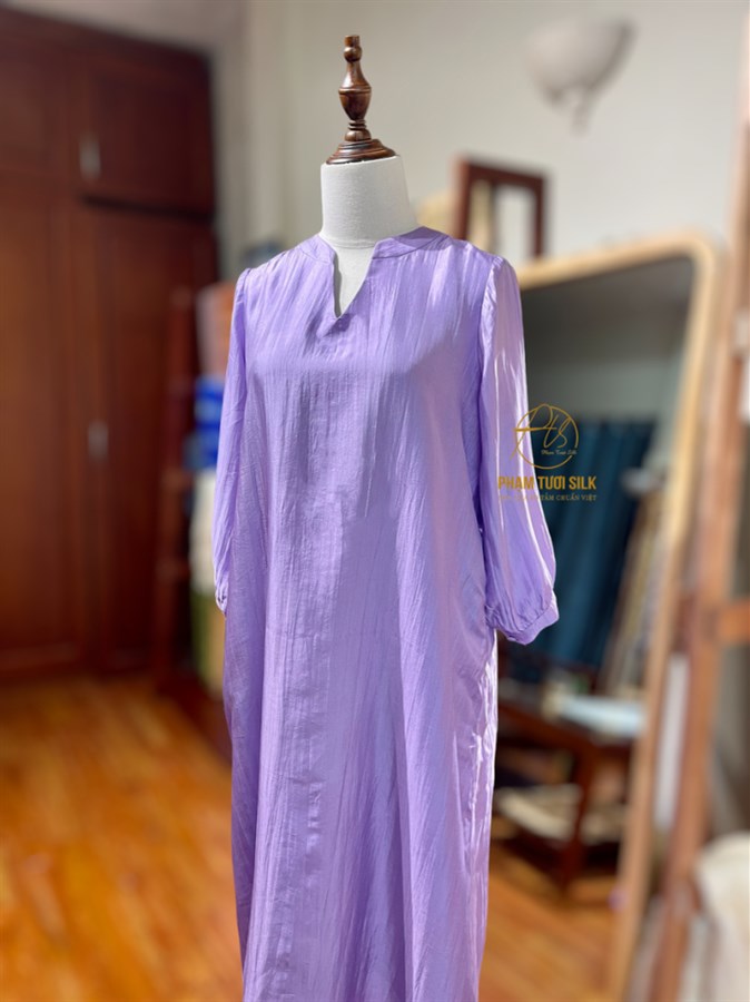 Váy lụa tơ tằm cao cấp (trơn)