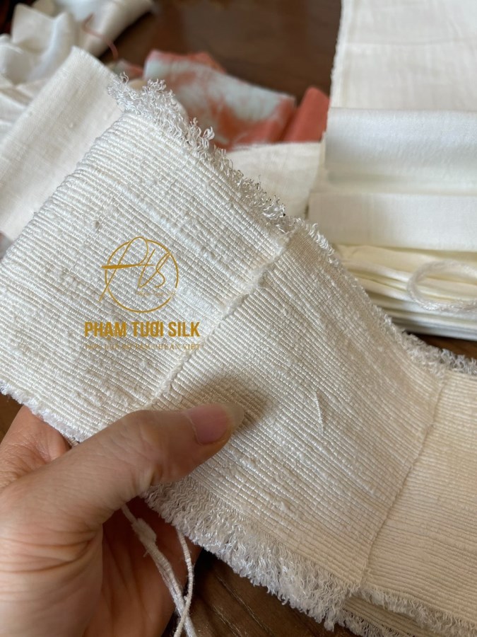 Vải đũi tơ tằm cao cấp may túi xách, bọc sofa