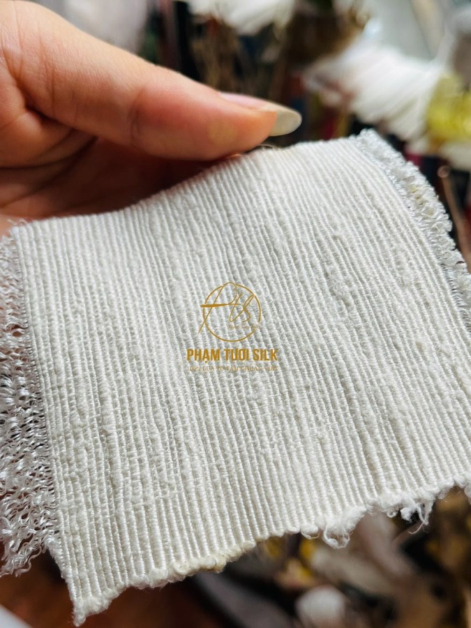 Vải đũi tơ tằm cao cấp may túi xách, bọc sofa