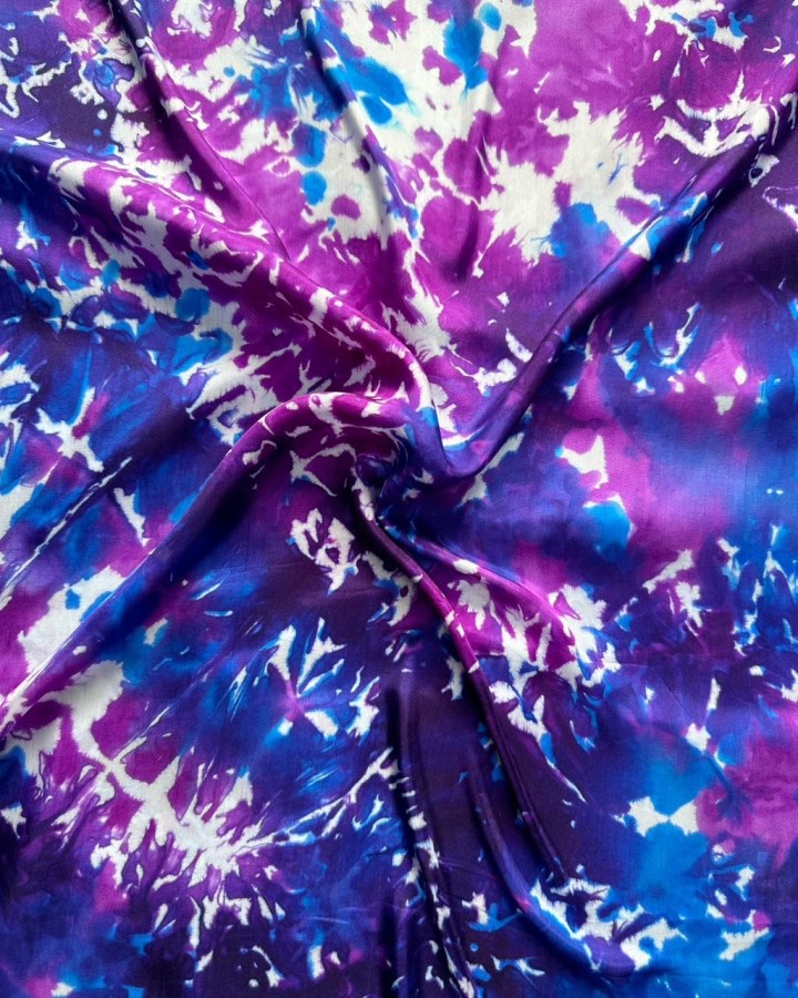 Vải lụa tơ tằm loang màu cao cấp