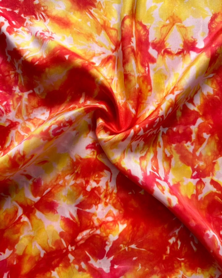 Vải lụa tơ tằm loang màu cao cấp