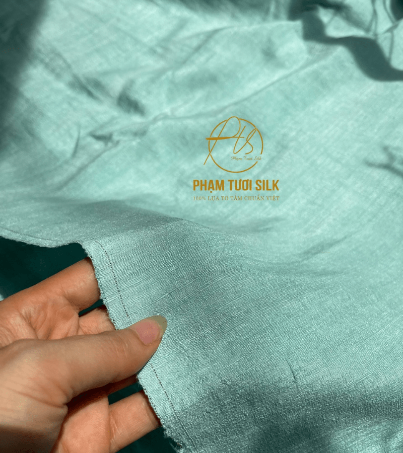 Vải đũi tơ tằm cao cấp may áo, váy
