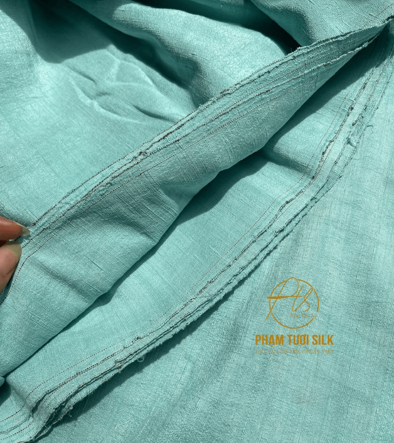 Vải đũi tơ tằm cao cấp may áo, váy