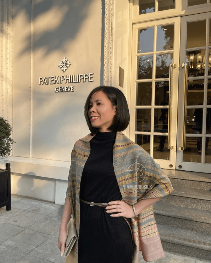 Khăn Thổ Cẩm Tơ Tằm Thủ Công