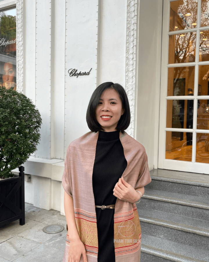 Khăn Thổ Cẩm Tơ Tằm Thủ Công