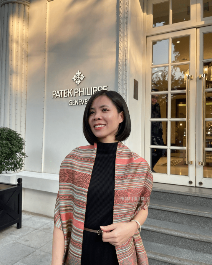 Khăn Thổ Cẩm Tơ Tằm Thủ Công